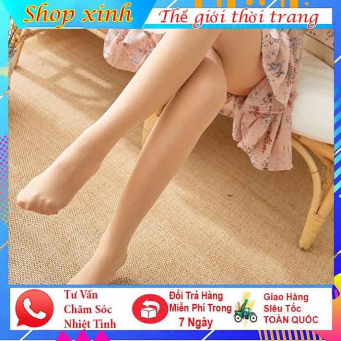 Quần tất tệp da, chất liệu dày siêu dai và khó rách, mặc đi chơi và giữ ấm mùa đông, thêm quyến rũ cho nàng mặc váy.