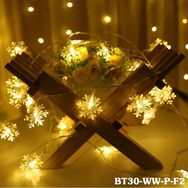 ĐÈN NHÁY TRANG TRÍ NHÀ VÀ CỬA HÀNG HÌNH BÔNG HOA TUYẾT