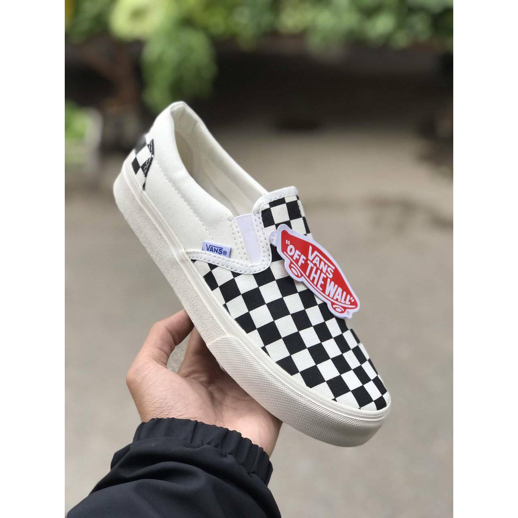 Bản SlÊU CẤP Vans vault caro  (Checkerboard Slip On) [ảnh trực tiếp] full box ,bill