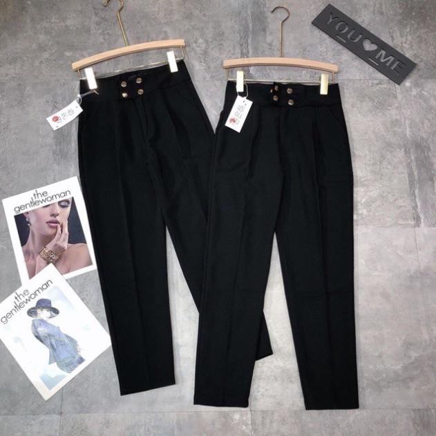 [Mã FAMAYWA giảm 10K đơn 50K] Quần tây baggy lưng cao phối 4 khuy bấm siêu xinh | BigBuy360 - bigbuy360.vn