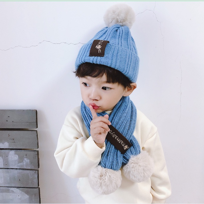 Combo Khăn Len Quàng Cổ Và Mũ Len Cho Bé Trai Và Bé Gái Phong Cách Hàn Quốc Siêu Xinh Cho Bé Từ 1 Đến 6 Tuổi