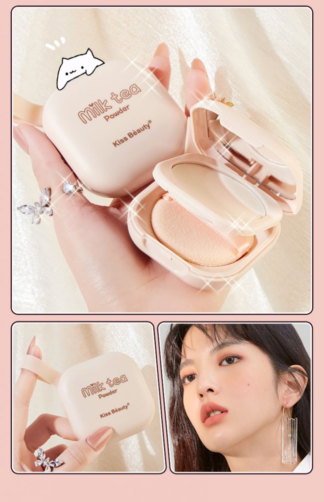 (Hàng Mới Về) Phấn Phủ Kiss Beauty Dưỡng Ẩm Sáng Da Kiềm Dầu Che Khuyết Điểm Chống Nước Không Phai Màu | BigBuy360 - bigbuy360.vn