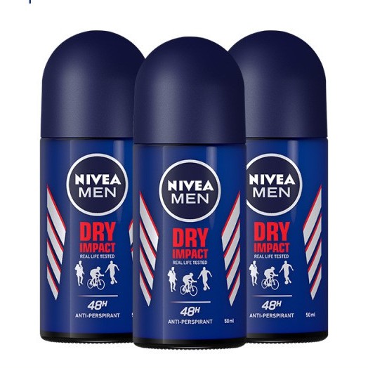 Lăn khử mùi Nivea Men  DRY IMPACT 50ml