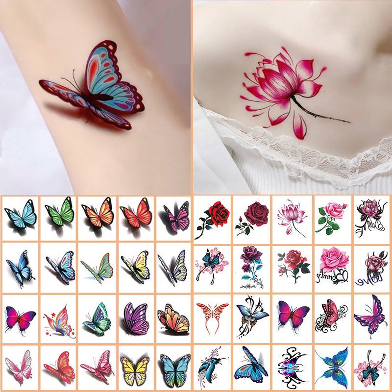 Hình xăm màu dán hình xăm tạm thời chống thấm nước hình xăm lâu dài dán hình xăm 3D