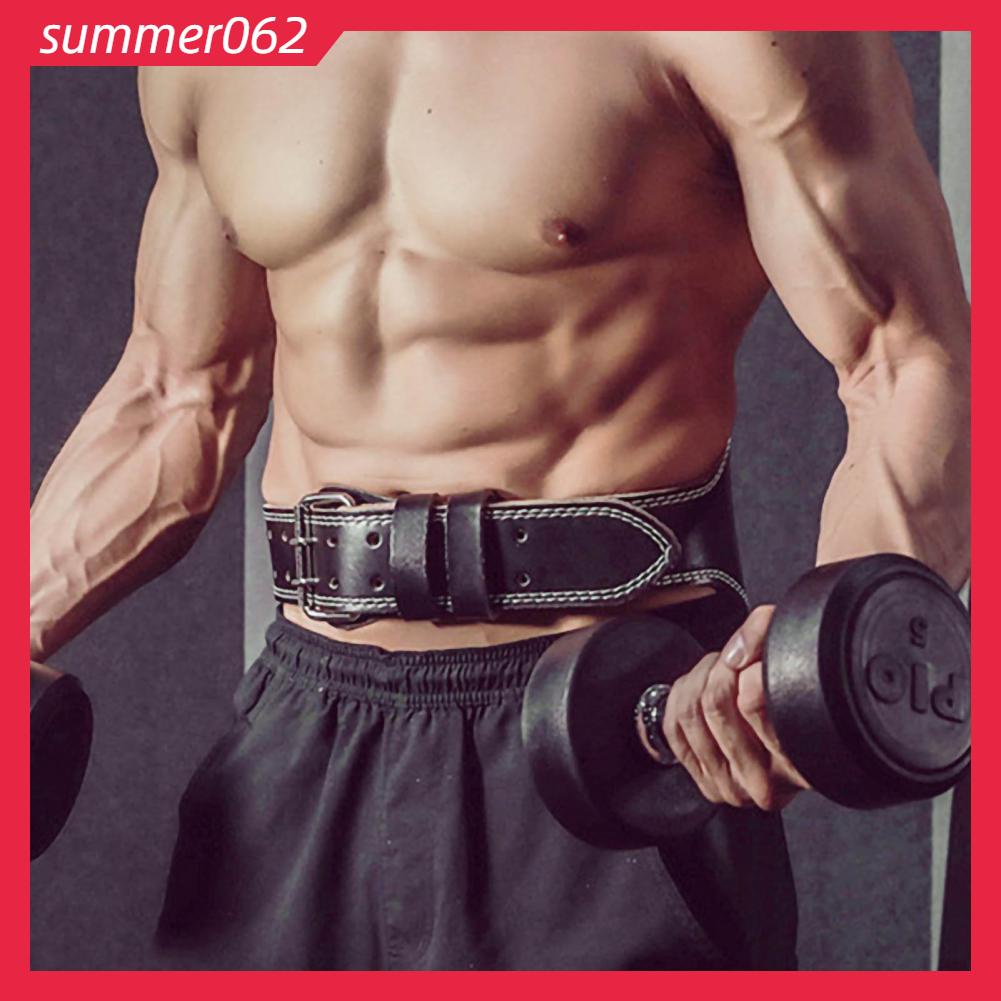Summer062 Đai nâng tạ bằng da PU lưng hỗ trợ tập đòn bẩy cho bài luyện