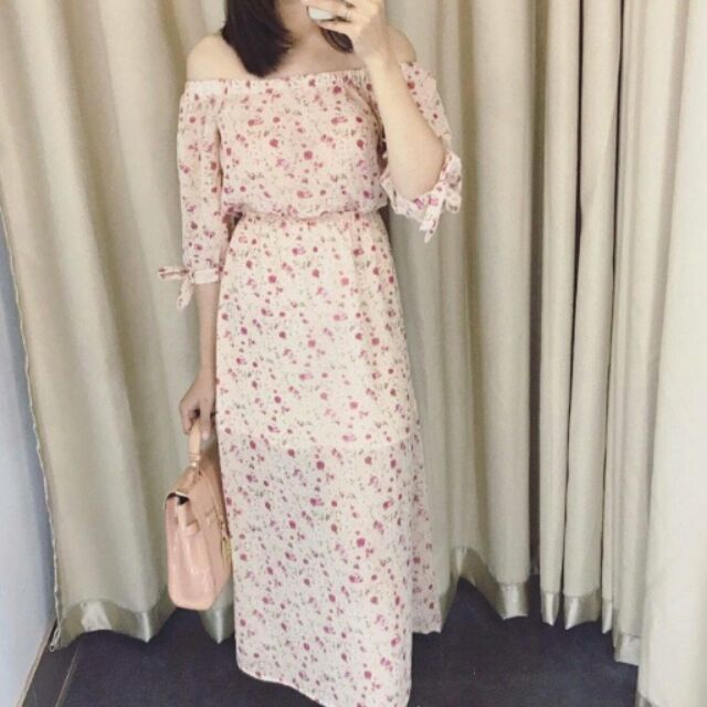 Váy maxi hoa nhí H&M