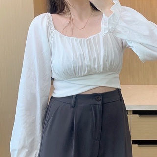 Áo croptop nơ lưng bigsize ảnh thật (55-90kg)
