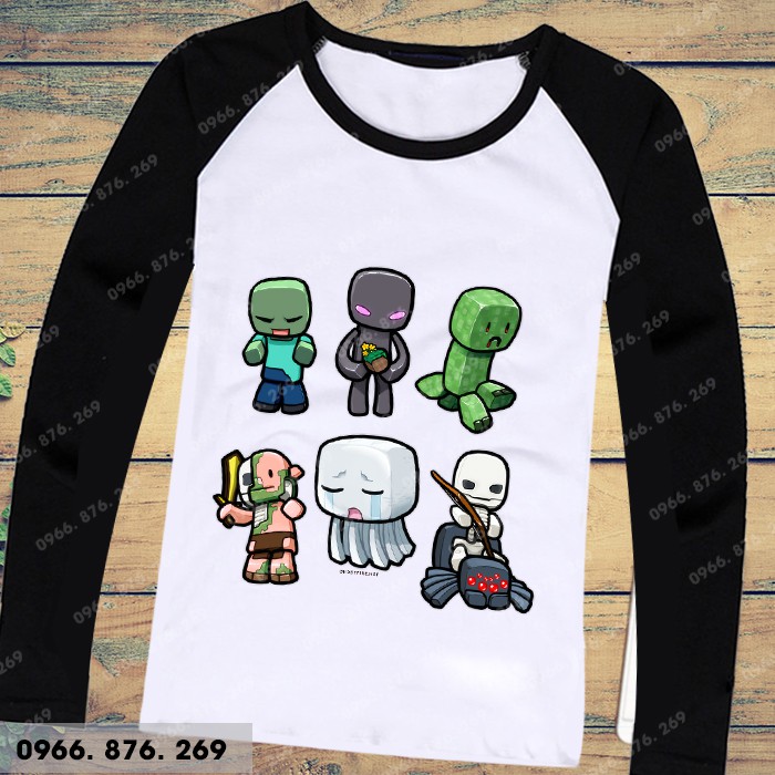 Áo thun minecraft dài tay thoe yêu cầu | BigBuy360 - bigbuy360.vn