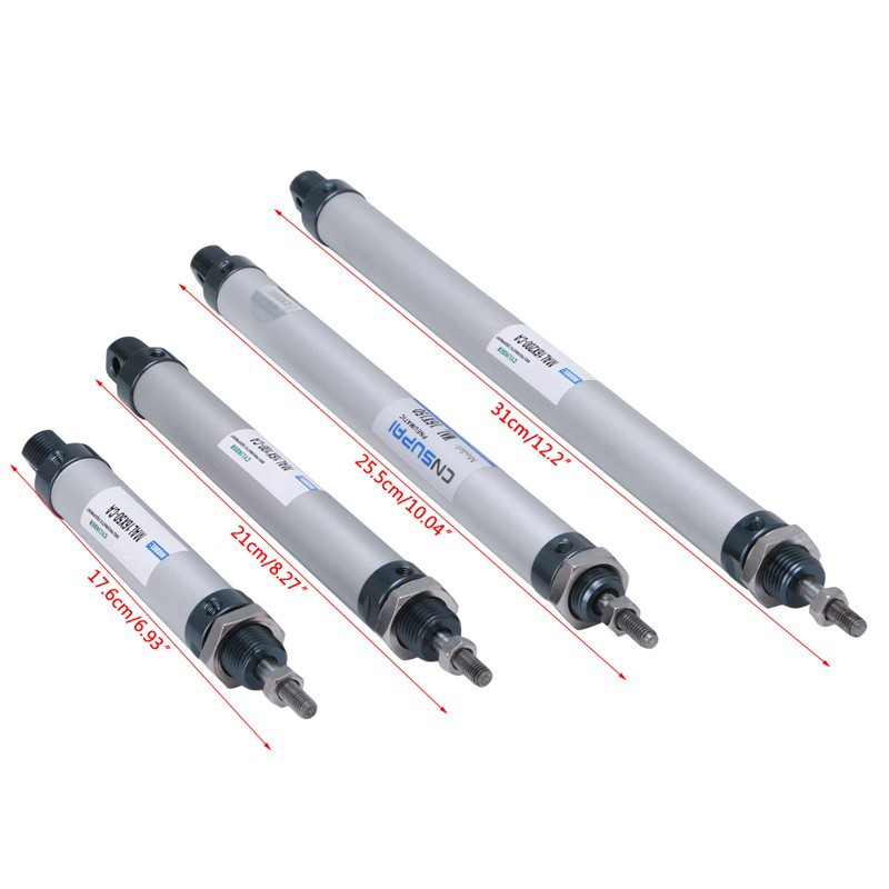 Xi lanh nén khí gắn động cơ xe oto, xi lanh khí nén mal 16*25-50-75-100-150-200-250-300