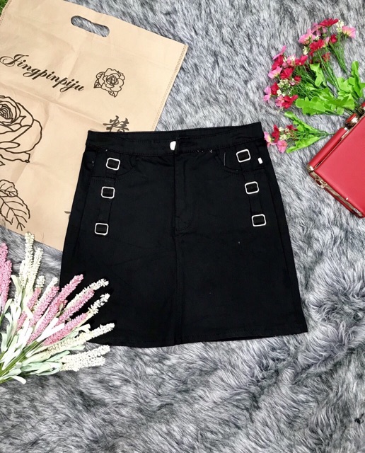 Chân Váy Kaki Kiểu Khoen Hai Bên Siêu Xinh | BigBuy360 - bigbuy360.vn