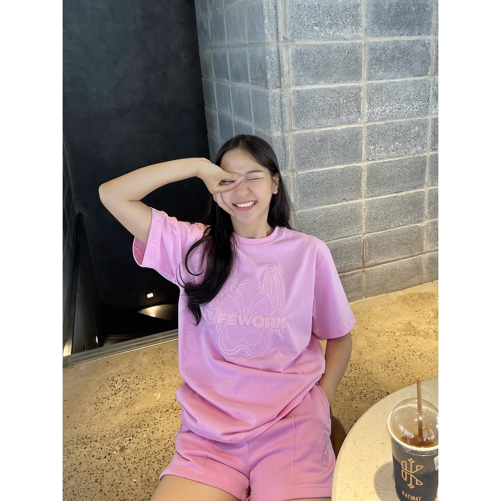 (HÀNG XUẤT XỊN) Áo thun Lifework  PK1208 5 màu thêu full xịn Hàn 2022 Về bảng màu hot, best seller Hàng đẹp, Vãi xuất dư