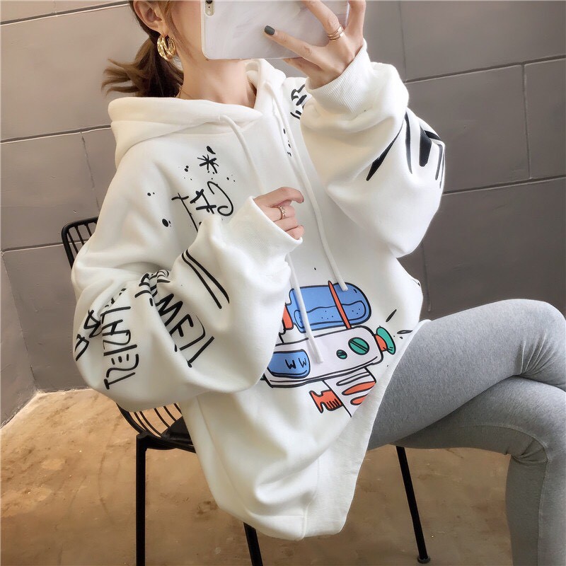 ÁO KHOÁC HOODIE NÓN NAM NỮ VẢI NỈ UNISEX NAM NỮ, IN SÚNG NƯỚC | BigBuy360 - bigbuy360.vn