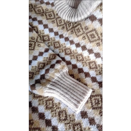 Áo len cổ tròn họa tiết ulzzang girl siêu cute