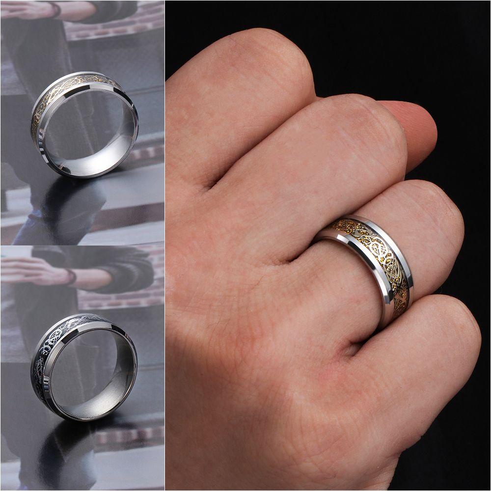 Nhẫn Đeo Tay Kiểu Dáng Thời Trang Cho Nam Và Nữ|Titan Rộng 8mm