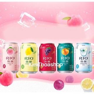 LON 330ml RIO HOA QUẢ CÁC VỊ HOT HIT