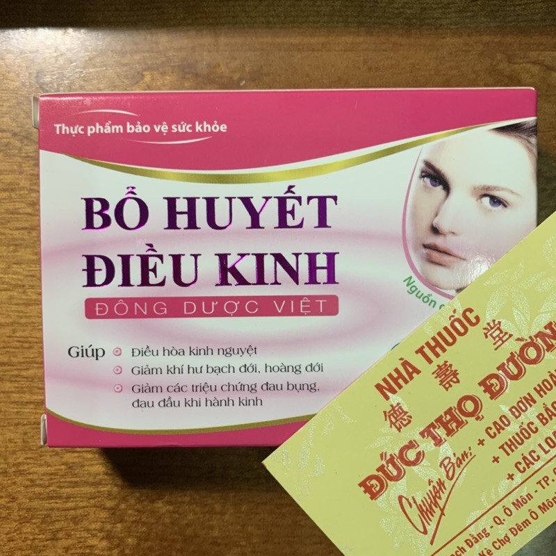 Bổ huyết điều kinh - kinh nguyệt không đều đau bụng