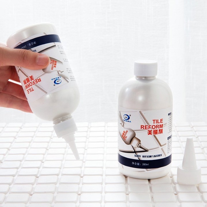 LỌ KEO CHÍT MẠCH GẠCH TILE REFORM LKB 280ML - KEO TRÁM TRẮNG KHE MẠCH GẠCH