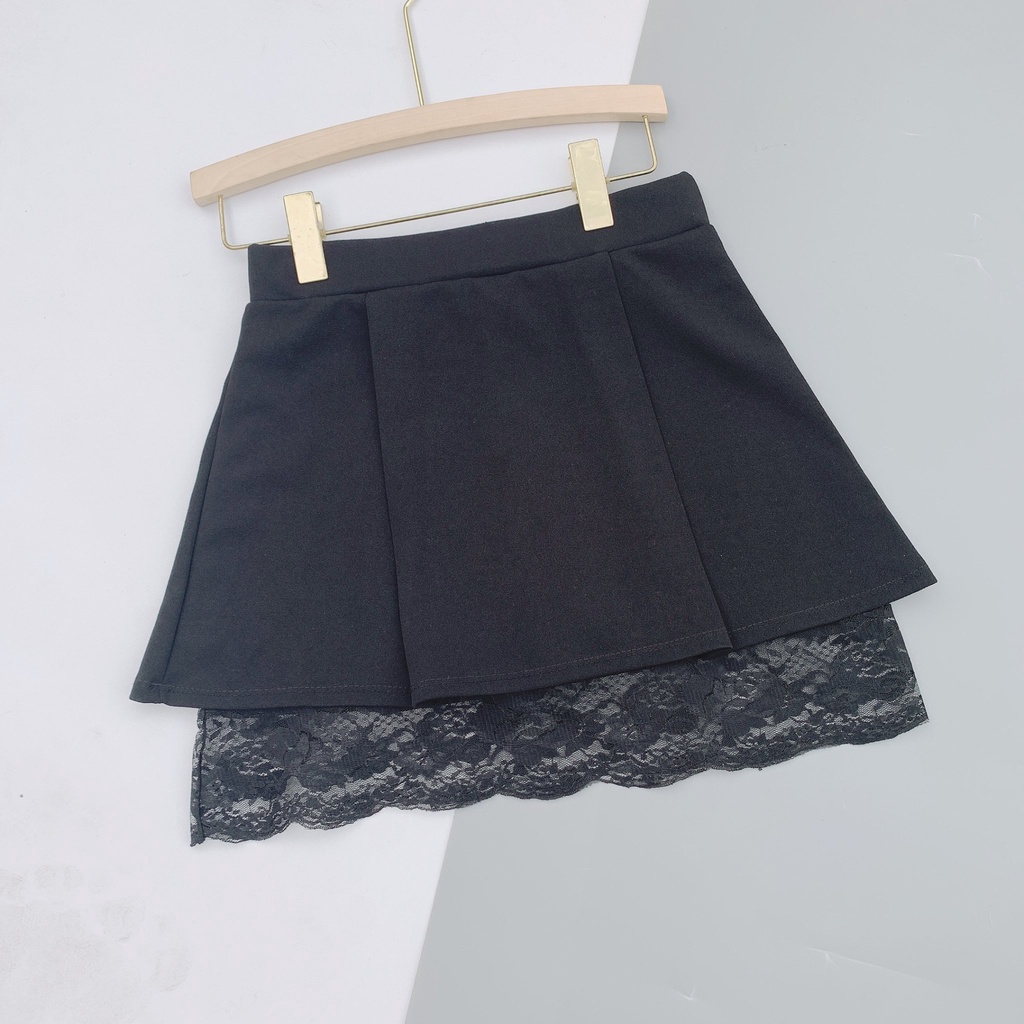 Chân váy nữ ngắn xòe tầng phối chân ren xinh đẹp CV411 SUTANO | BigBuy360 - bigbuy360.vn