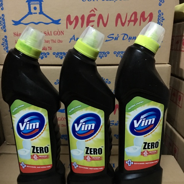 Vim zero tẩy toilet