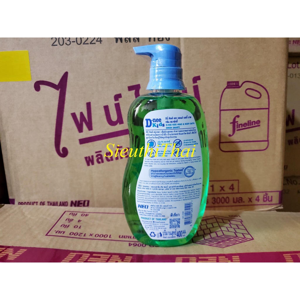 Sữa Tắm và gội Dnee Kids chai 400ML toàn Thân Cho Bé Thái Lan