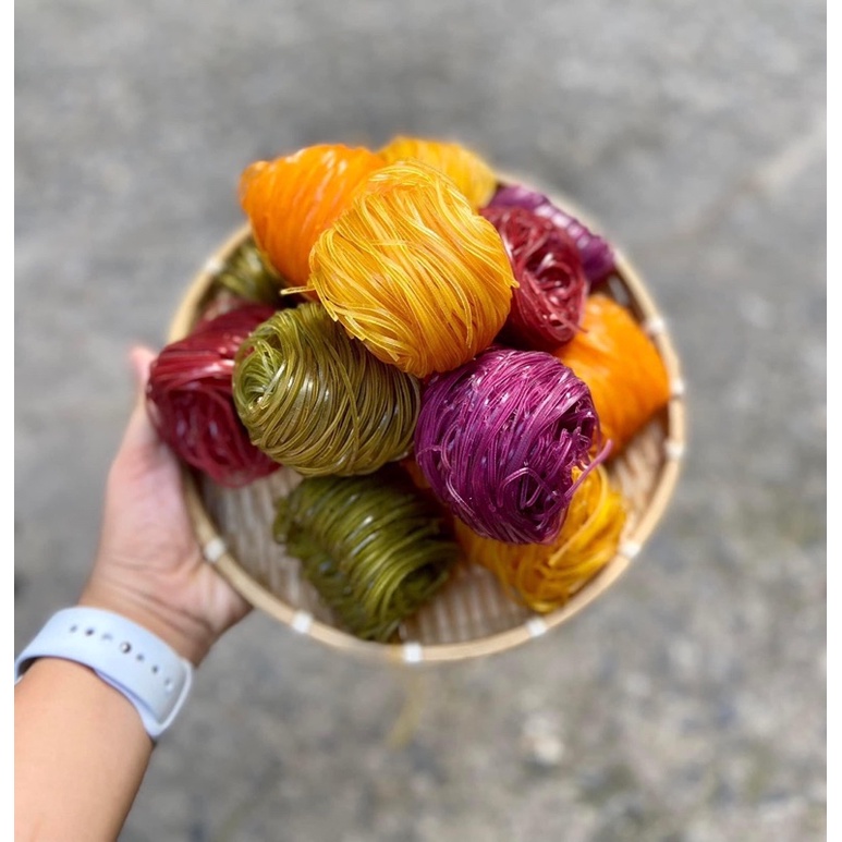 [HỎA TỐC SG] Hủ tiếu rau củ ngũ sắc Sa đéc sợi dai ngon 1kg