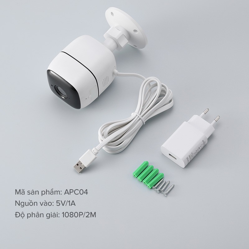 [Bảo Hành 12 Tháng] Camera Wifi Thông Minh Ngoài Trời ACOME APC04 Độ Phân Giải 1080P