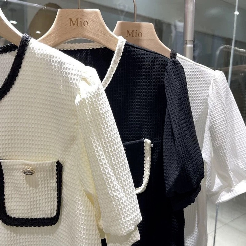 Áo Sơ Mi Tay Ngắn Phồng Dáng Rộng Thời Trang Mùa Hè 2022 Mới Mẻ