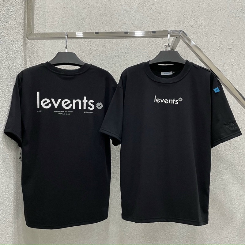 Áo Thun Loca Brand LEVENTS LOGO FULL TAG VẢI Chất Cotton Dày Dặn Unisex Nam Nữ Áo Thun Levent Logo Kim Tuyến