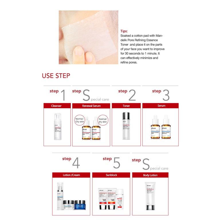 Toner Mandelic Acid - Hiệu Dr.Wu Đài Loan