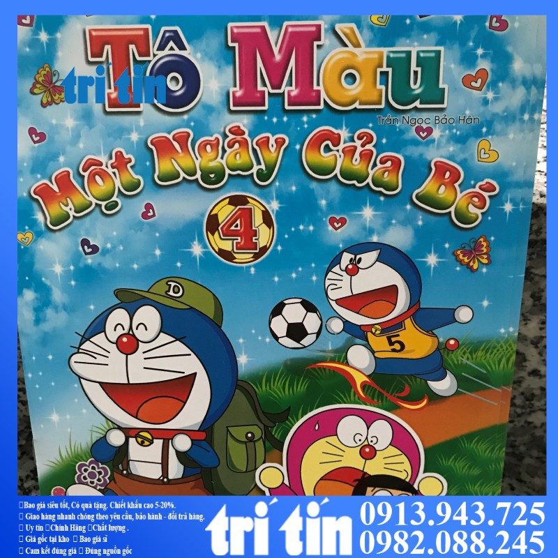 Tập tô màu doremon - doraemon [HÌNH THẬT+VIDEO]