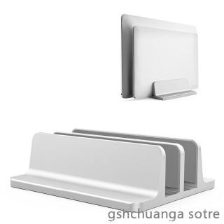 Vertical Laptop Stand Double Desktop Stand Holder with Adjustable Dock
