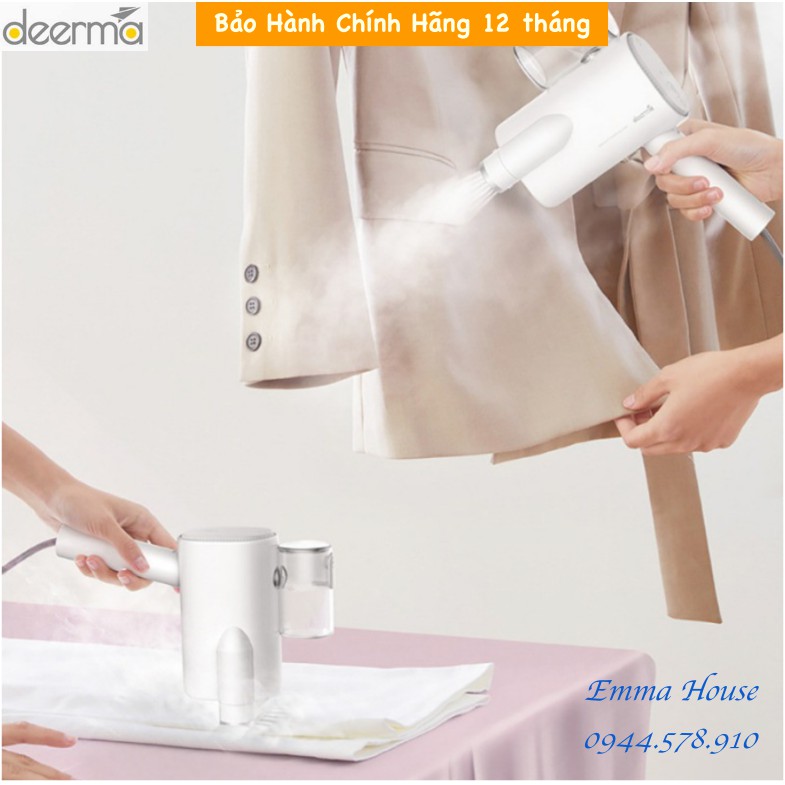 [Mã 229ELSALE hoàn 7% đơn 300K] Máy Là Hơi Nước Thông Minh Deerma HS007, BH 03 Tháng, Bản Tiếng Anh