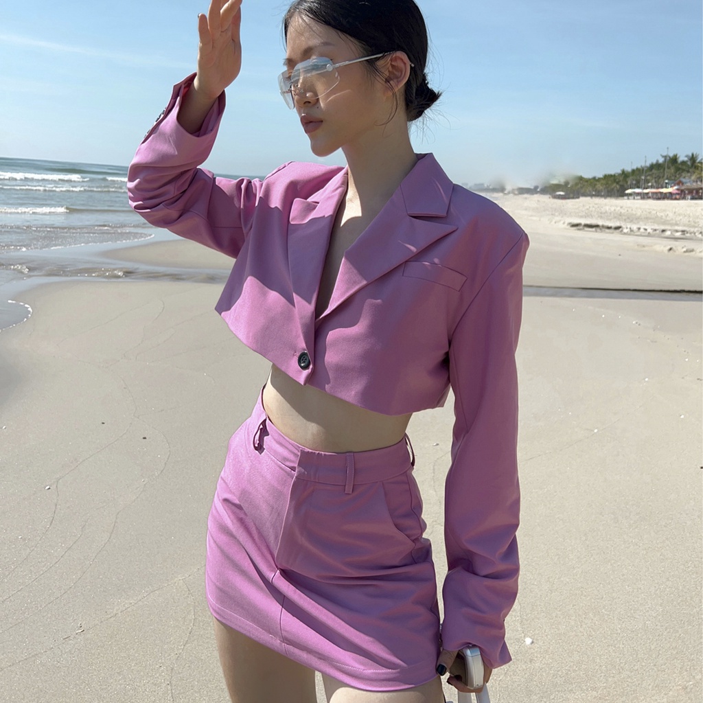 TATICHU - Váy quần chữ A trơn - Mini Jupe Skort