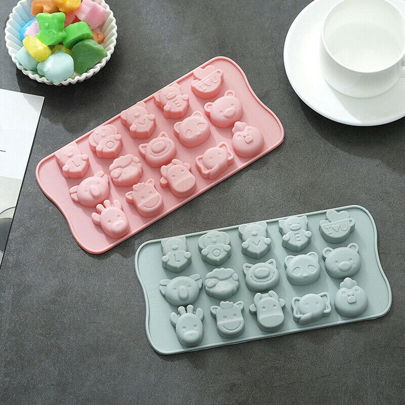 Khuôn SILICONE hình 3D Khay đá dùng làm thạch rau câu, Thạch trà sữa, bánh pudding, bánh nướng, đá viên socola Khay đá