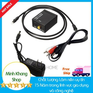 [Nhập Mã SPE40985 Hoàn 10k xu] Bộ chuyển đổi Cổng quang Optical sang Audio AV - R/L, Hỗ Trợ Tv 4k