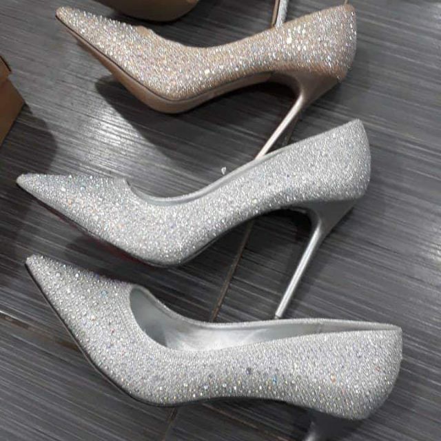 Giầy  cao got nhũ