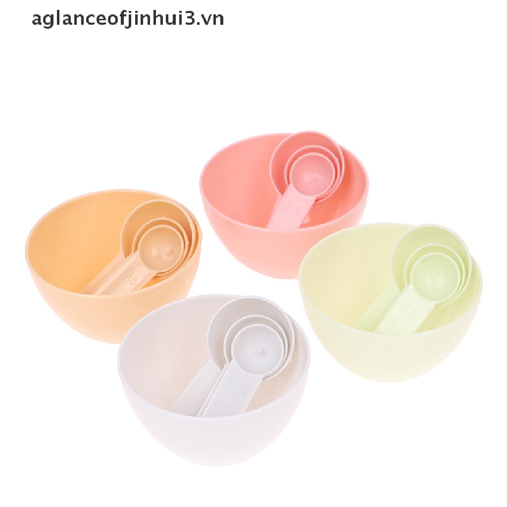 [Hàng mới về] Set 4 dụng cụ hỗ trợ trộn đắp mặt nạ tự làm tiện lợi