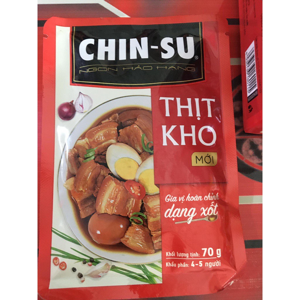 Gia vị hoàn chỉnh dạng xốt thịt kho trứng và gà chiên nước mắm Chinsu gói 70g | BigBuy360 - bigbuy360.vn