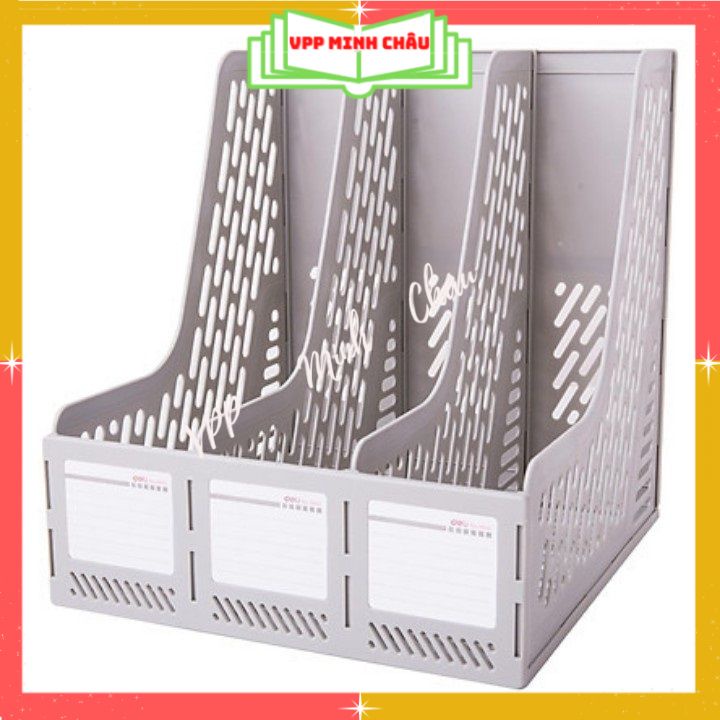 Khay Đựng Tài Liệu 3 Ngăn Đứng Deli 9845