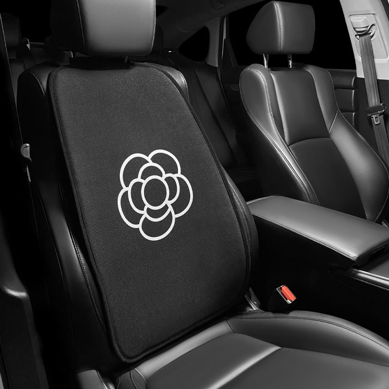 Bộ Gối Tựa Đầu Và Lưng Vải Lanh Lụa Mát Chuyên Dùng Cho Xe Hơi