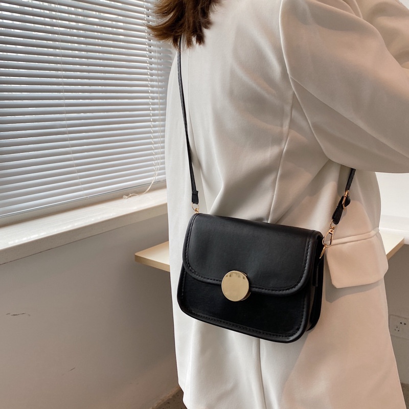 Túi Xách Đeo Vai Kiểu Vuông Nhỏ Phối Màu Tương Phản Thời Trang Sành Điệu