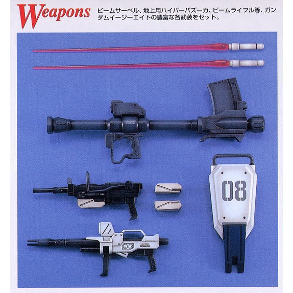 Bộ đồ chơi mô hình lắp ráp MG 1/100 RX-79G GUNDAM Ez8 Chính hãng Bandai