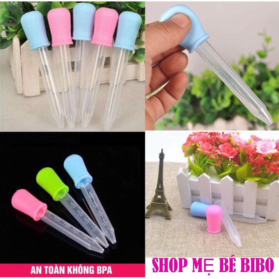 COMBO 2 ỐNG HÚT SỮA/BÓN THUỐC CHO BÉ CÓ VẠCH CHIA 5ML