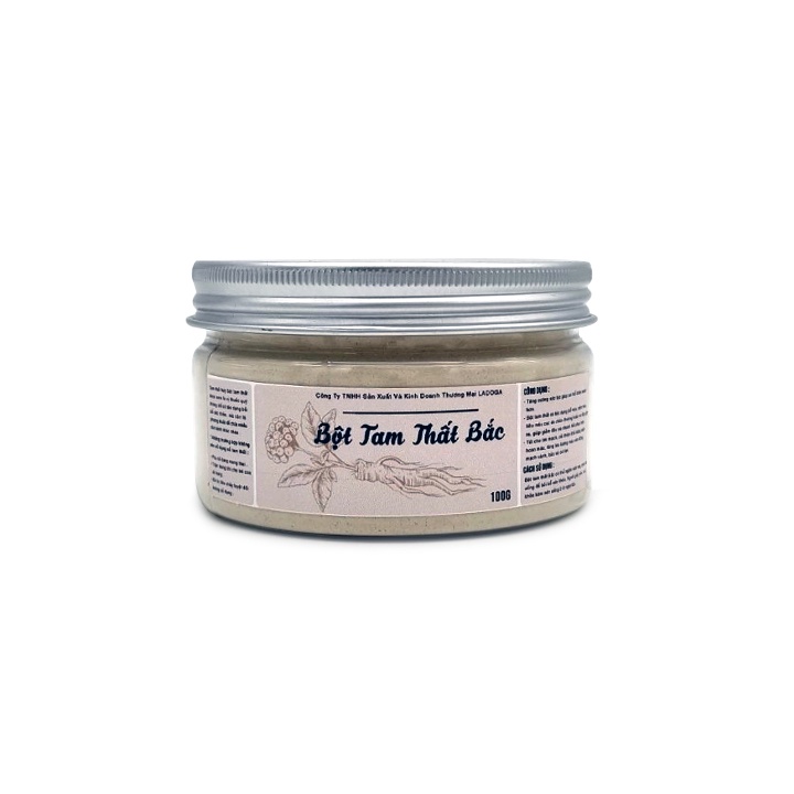 Bột Tam Thất Bắc LADOGA đóng hộp 100gram
