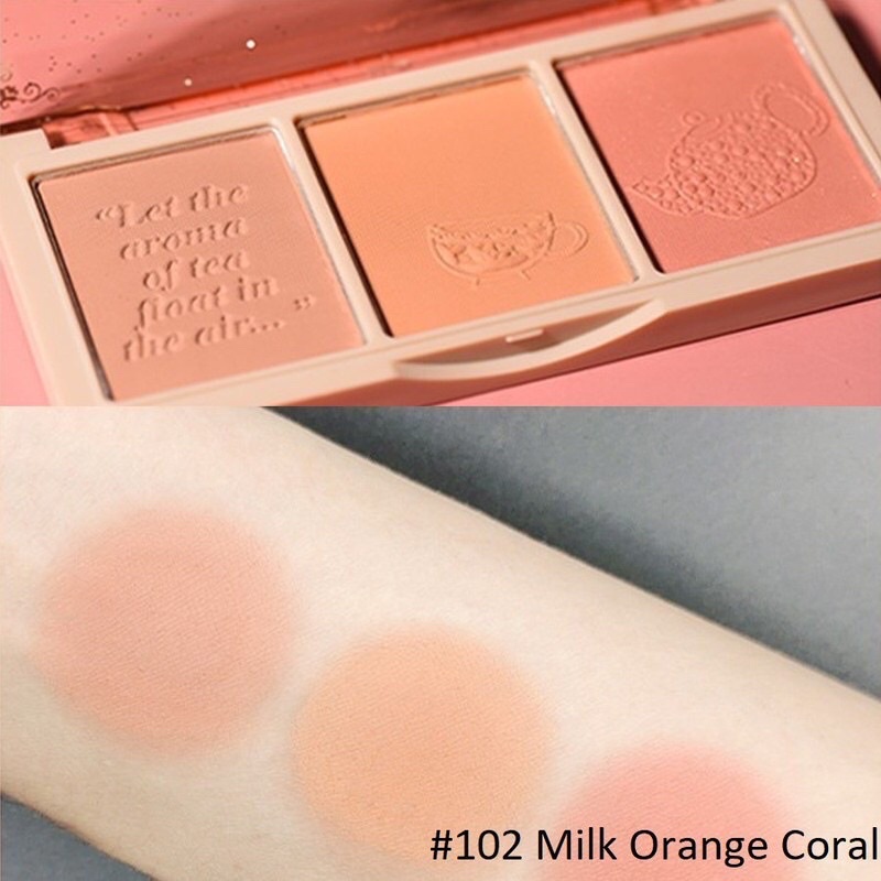 Bảng phấn má hồng 3 ô HOLD LIVE Secret Garden Blush