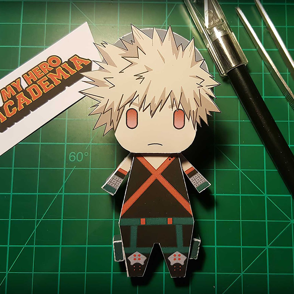 Mô hình giấy Anime Chibi Katsuki Bakugo ver 3 – My Hero Academia