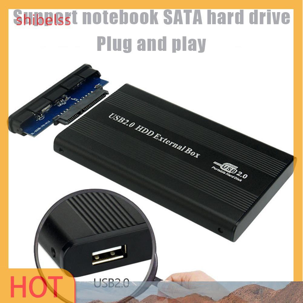 Vỏ Ổ Cứng Ngoài Shibelsss 2.5 Inch Sata Usb2.0 Bằng Hợp Kim Nhôm Ốp | BigBuy360 - bigbuy360.vn