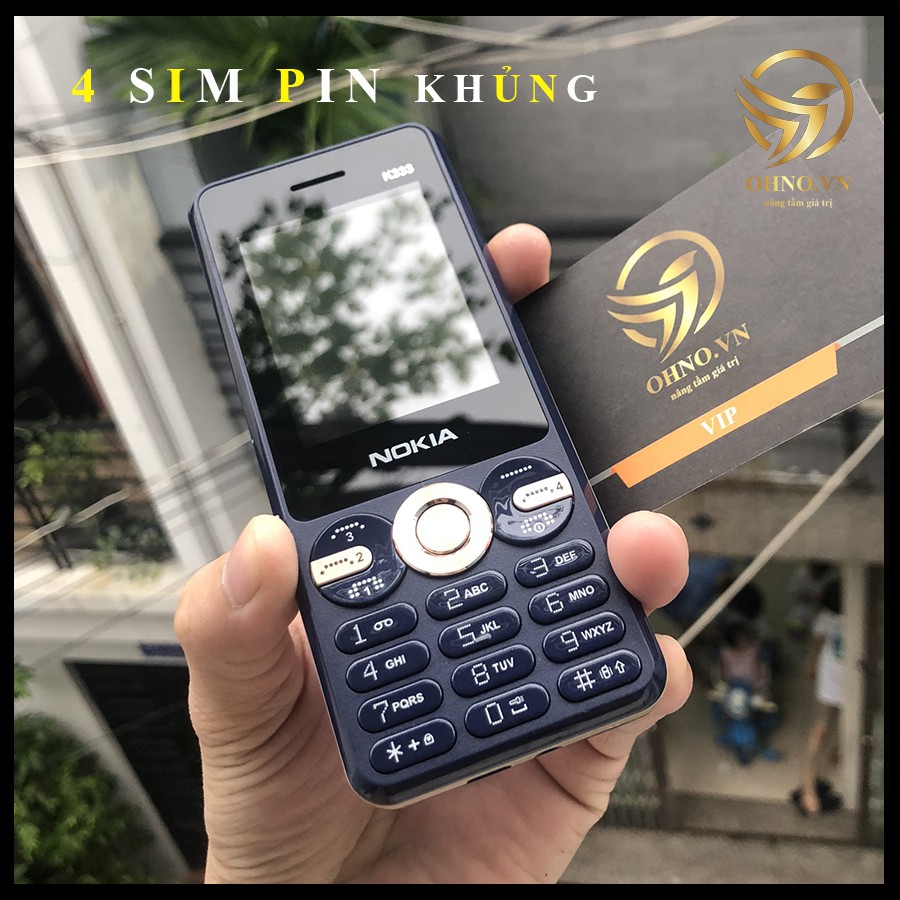 Điện thoại cục gạch pin trâu Nokia K333 điện thoại  4 sim 4 sóng đa năng - OHNO Việt Nam