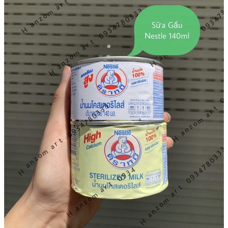 [ 1 lon] Sữa tươi gấu Nestle nguyên kem 140ml