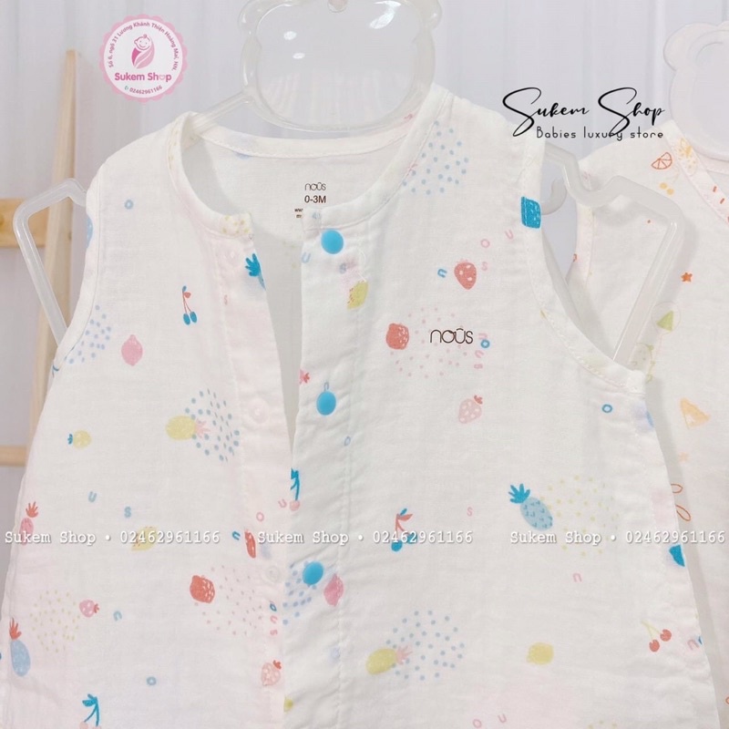 Túi ngủ xô Nous thông thoáng, mềm mịn cho bé